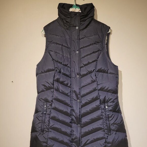 Eddie Bauer women's Large puffer vest fleece lined, Down filled - Picture 1 of 9